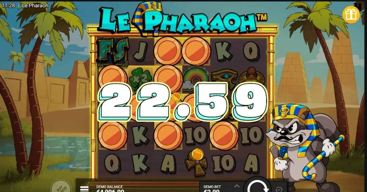 Le Pharaoh Gokkast: Spel en Features screenshot 3
